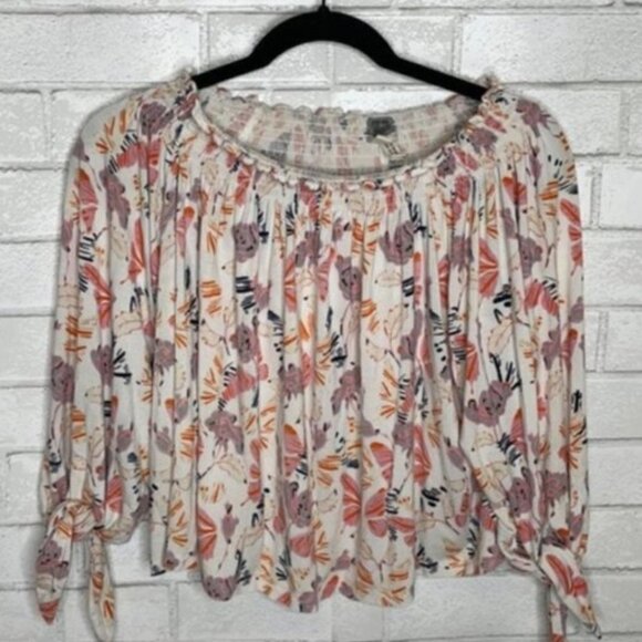 Free People Lexington Ivory Off the Shoulder Top - Picture 3 of 10